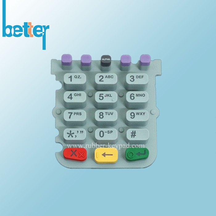Laser Mark Backlight Rubber Silicone Keypad 