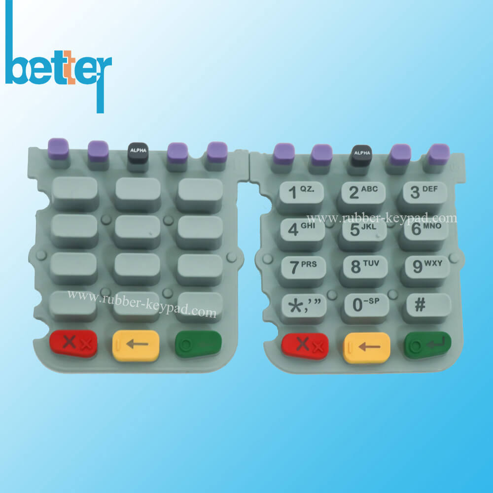 PU Coated Silicone Rubber Keypad
