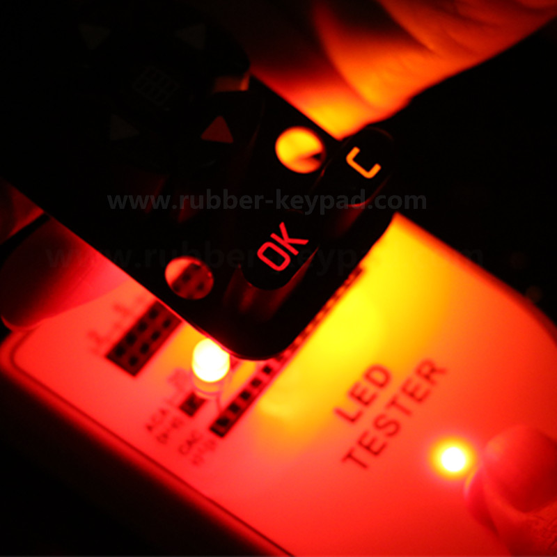 Elastomeric Silicone Rubber Epoxy Coated Keypad from China manufacturer