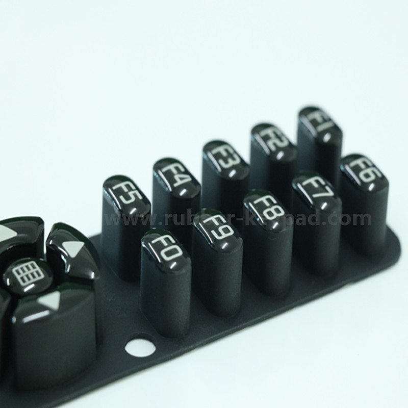 Elastomeric Silicone Rubber Epoxy Coated Keypad from China manufacturer