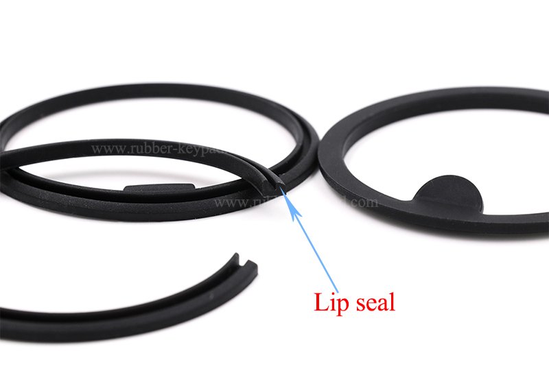 Custom silicone rubber lip seal