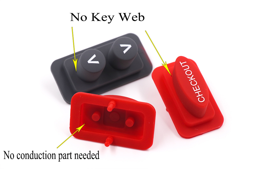 Rubber Key Caps, Silicone Keycaps, Push Button Caps/Covers, Keypad