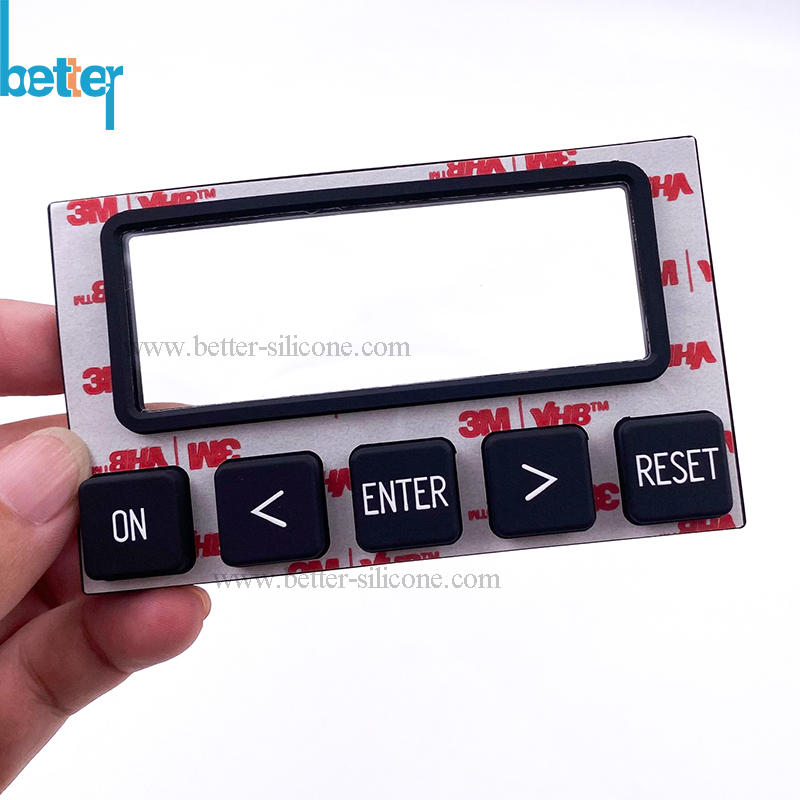 PMMA/Acrylic Panel Silicone Rubber Membrane Switch Keypad